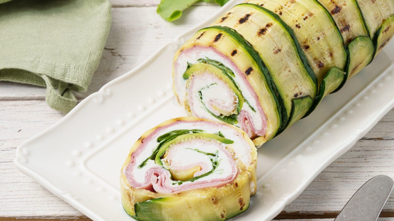 rotolo di zucchine grigliate